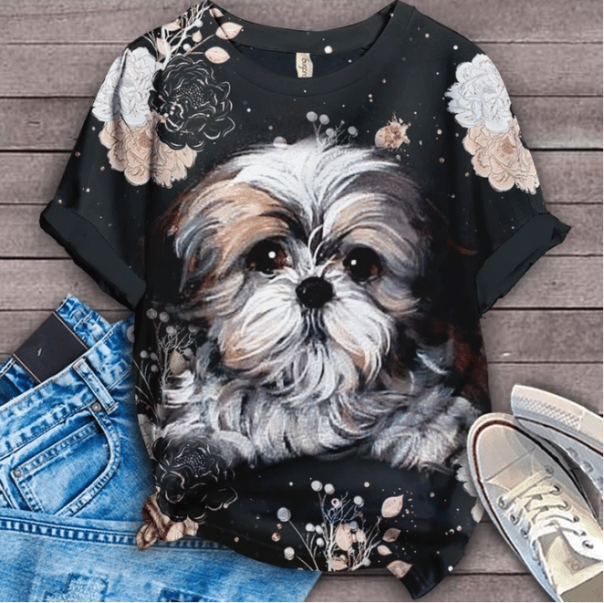 [Limited Edition] Custom Design Animal Dog Top Fashion 2020 Tshirt Dg0013L