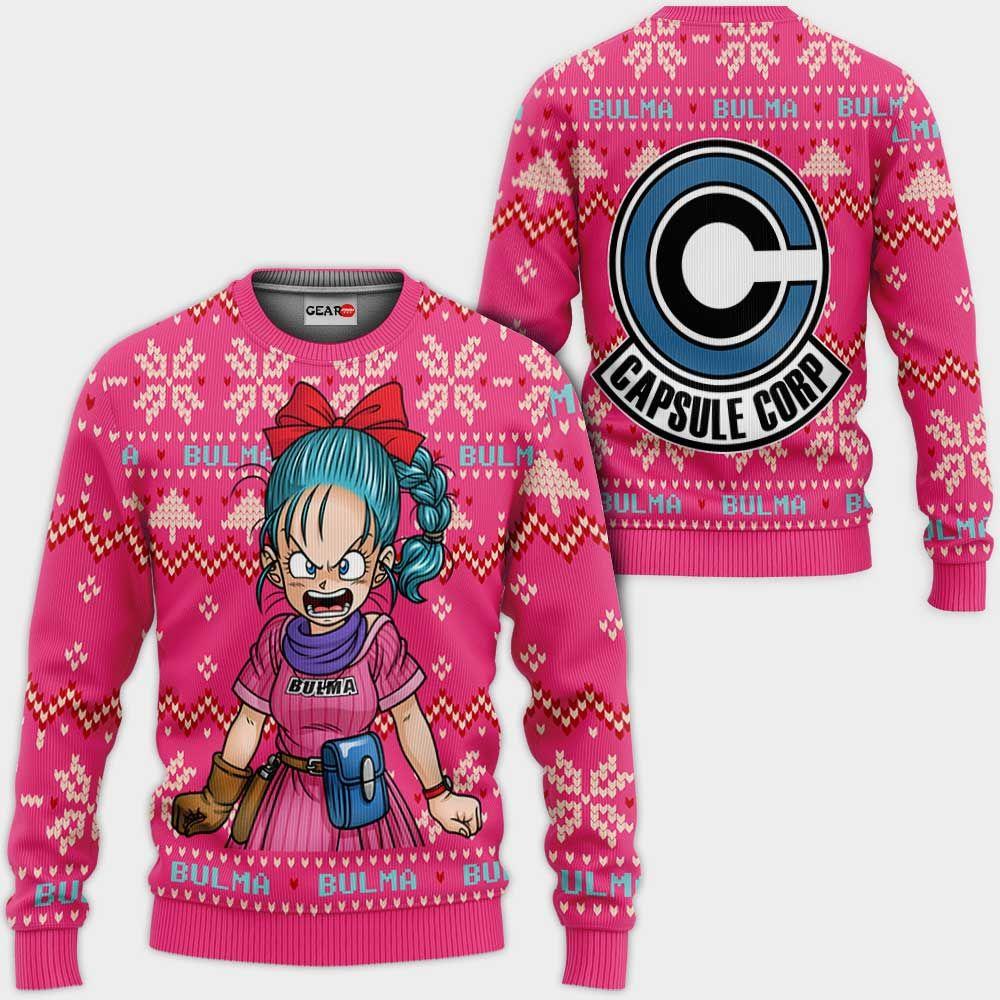 Divesart – Bulma Ugly Christmas Sweater Custom Anime Dragon Ball Xmas Gifts T-Shirt