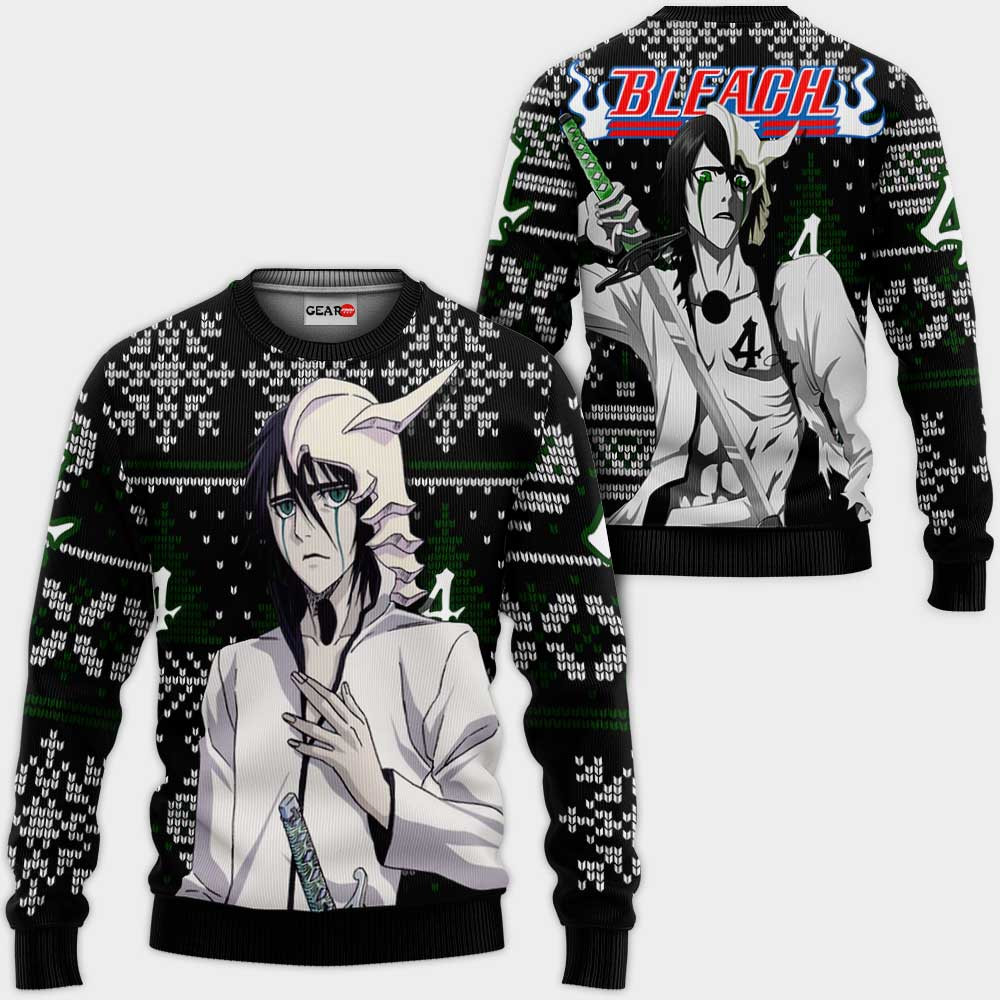 Ulquiorra Schiffer Ugly Christmas Sweater Custom Anime Bl Xmas Gifts