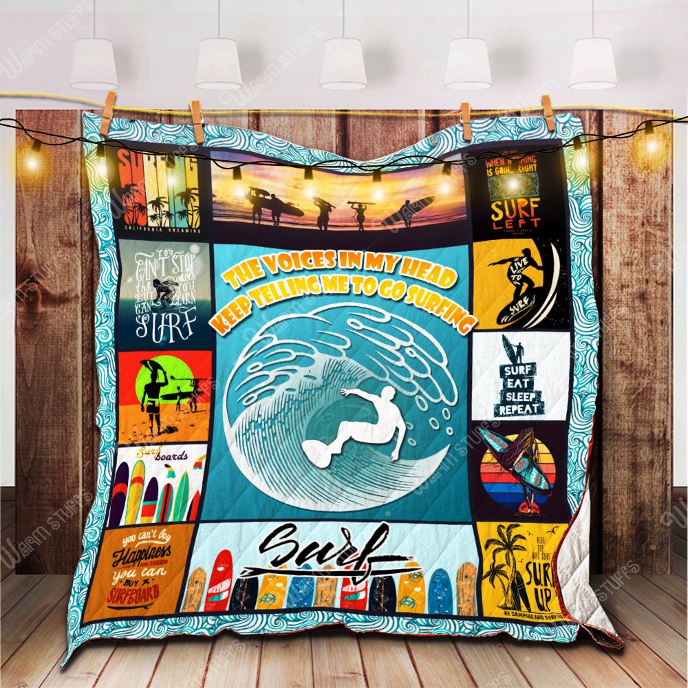 SURFING P 3D Quilt Blanket 2768