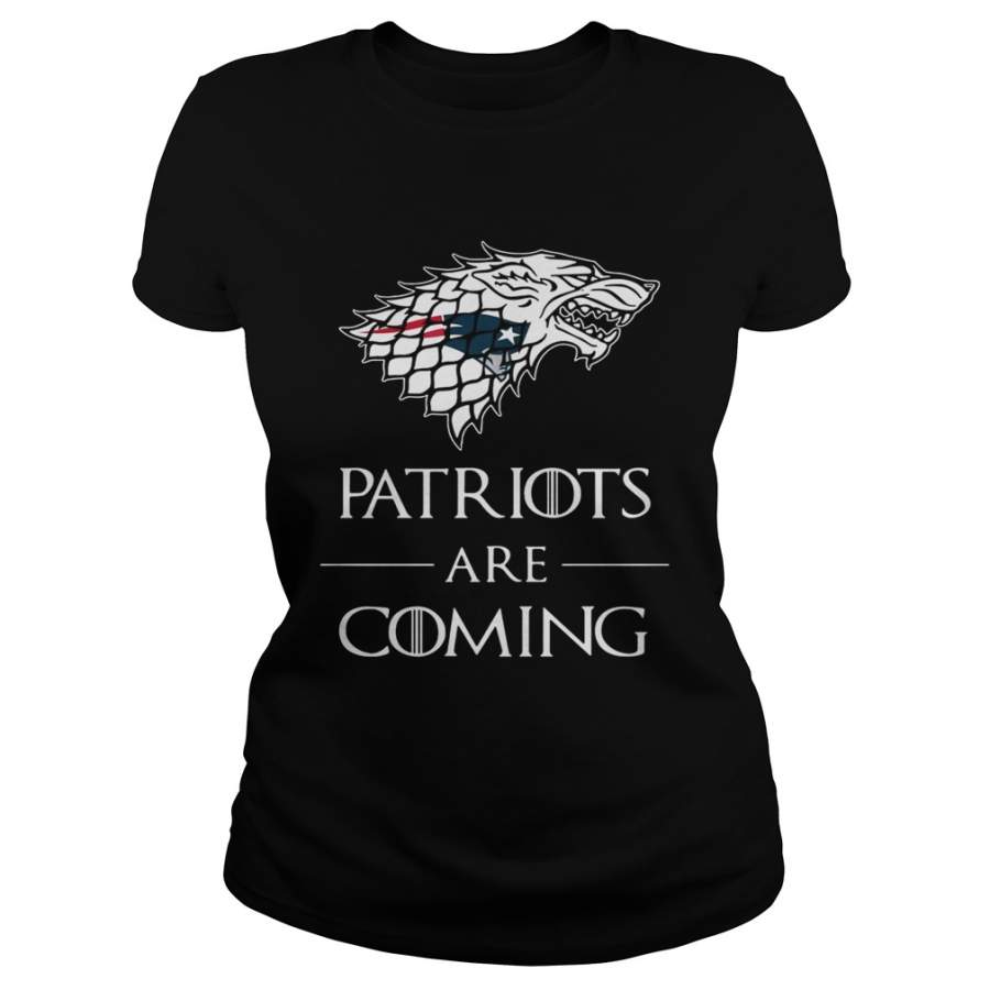 New England Patriots are coming Game of Thrones Ladies-T-Shirt