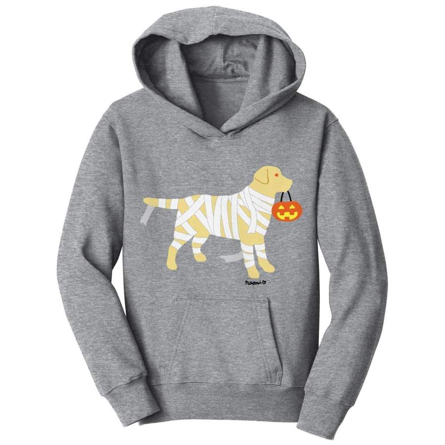 Yellow Lab Mummy Trick or Treater – Kids’ Unisex Hoodie Sweatshirt