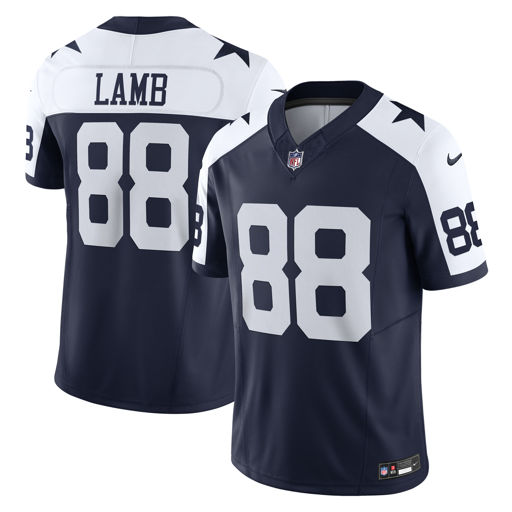 Men’s Dallas Cowboys CeeDee Lamb Navy Vapor F.U.S.E. Limited Jersey 2