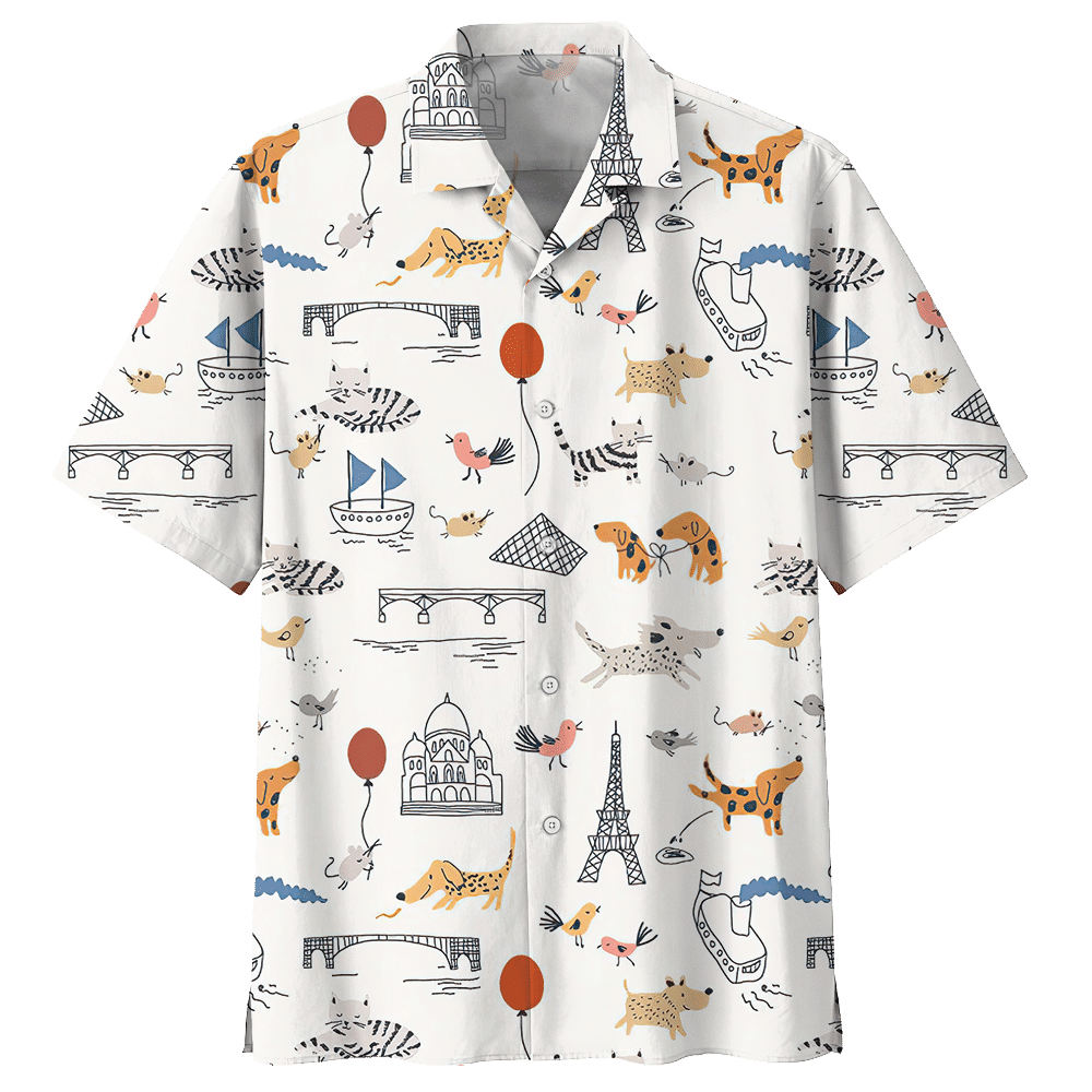 Dachshund White Awesome Design Unisex Hawaii Shirt For Men And Women Ha11750