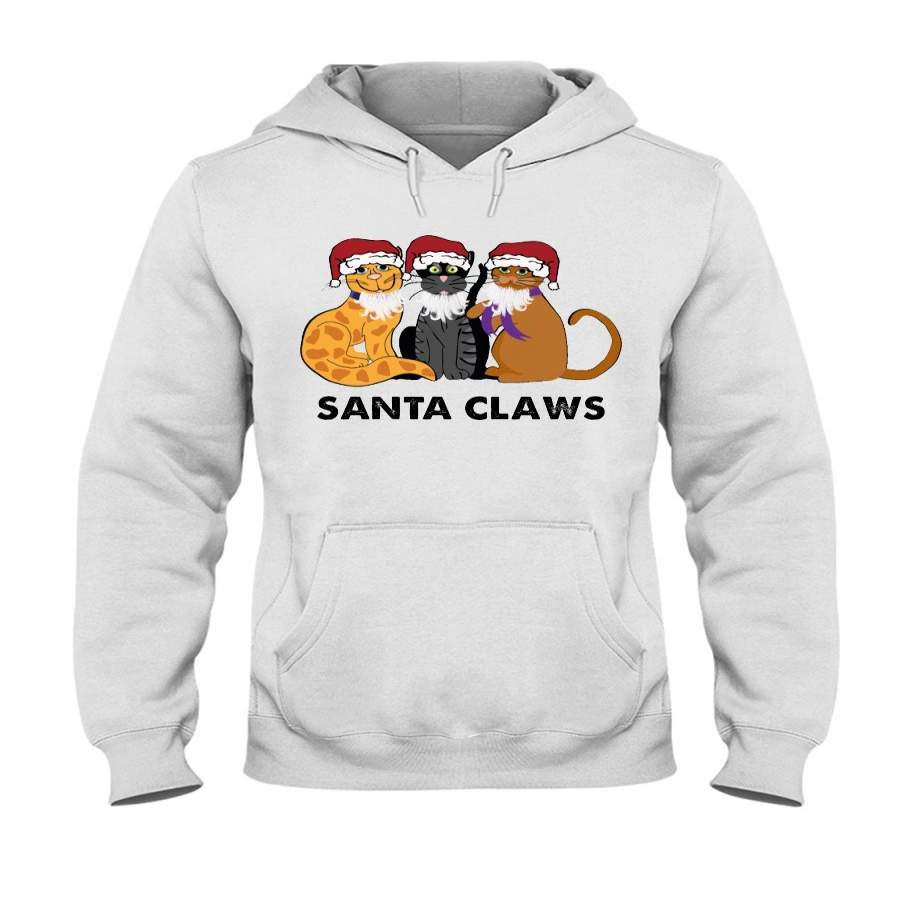 Santa Claws Funny Gift Christmas Gift For Cat Lovers Hoodie