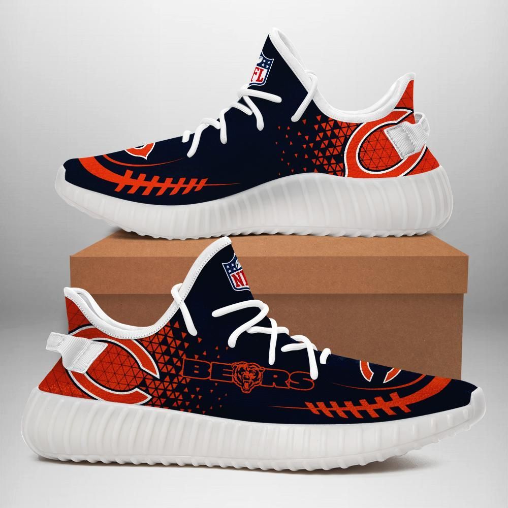 Chicago Bears Custom Shoes Sport Sneakers Chicago Bears Yeezy Boost 350