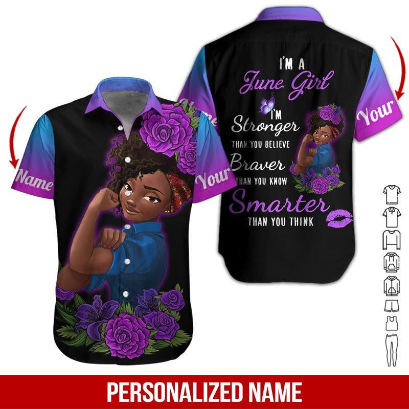 Personalized Name June Girl Hawaii Shirt For Men Women Ha33473