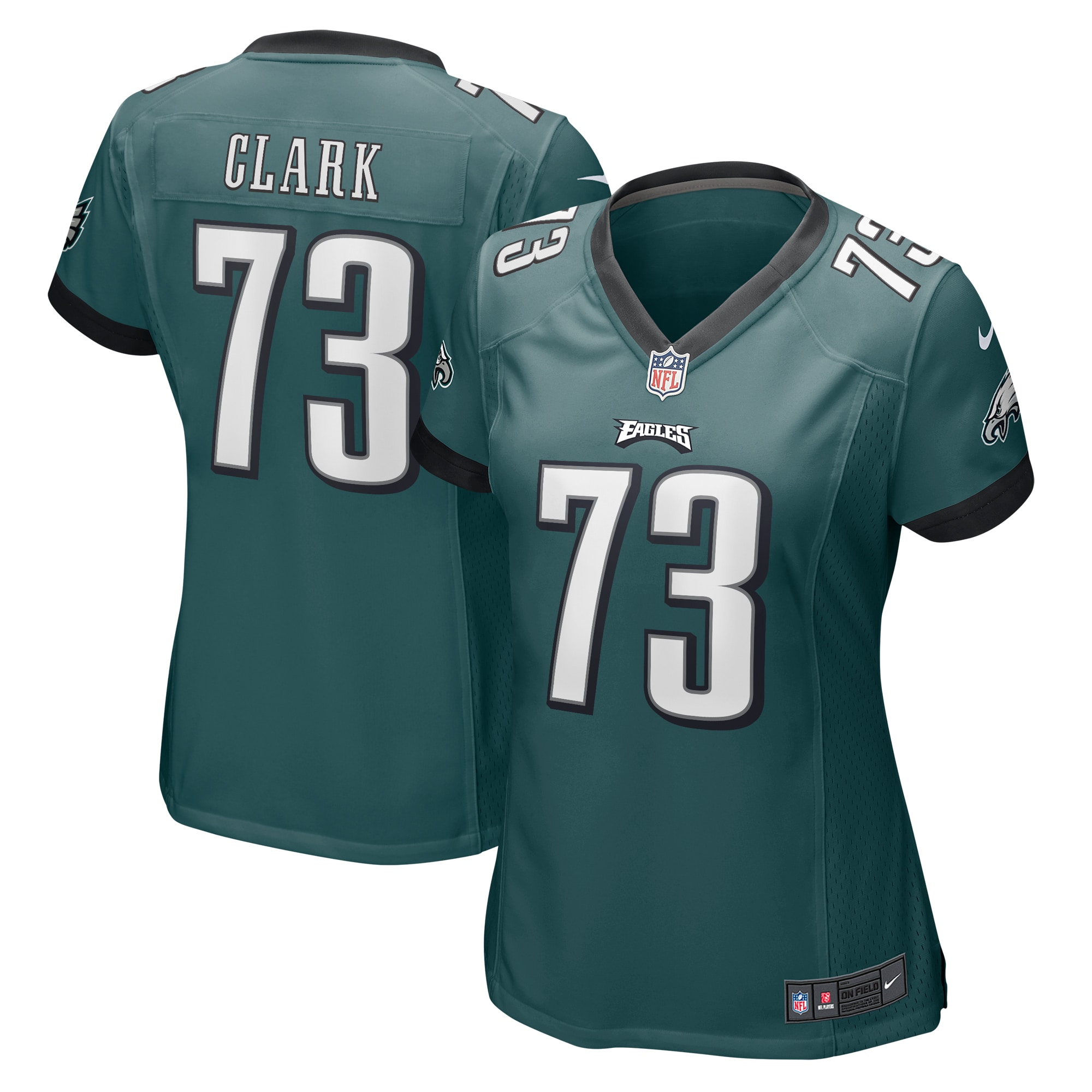 Women’s Philadelphia Eagles Le’Raven Clark Midnight Green  Game Jersey