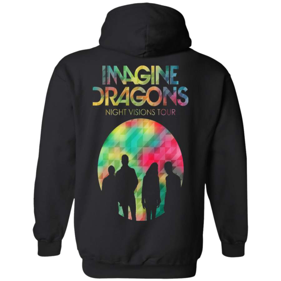 evolve imagine dragons shirt Back print Pullover Hoodie