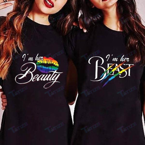 Couple Matching Shirts Beauty And Beast Lips And Claws Lgbt Couple Gift Graphic Unisex T Shirt, Sweatshirt, Hoodie Size S – 5Xl