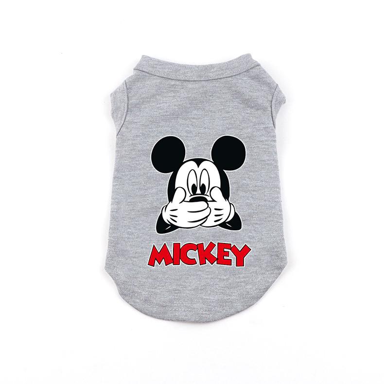 Disney 11 Colors Summer Vest Clothes for Dogs Mickey Donald Thin Dog Clothes Cotton T-shirt for Small Medium Puppy Dogs Clothing alx