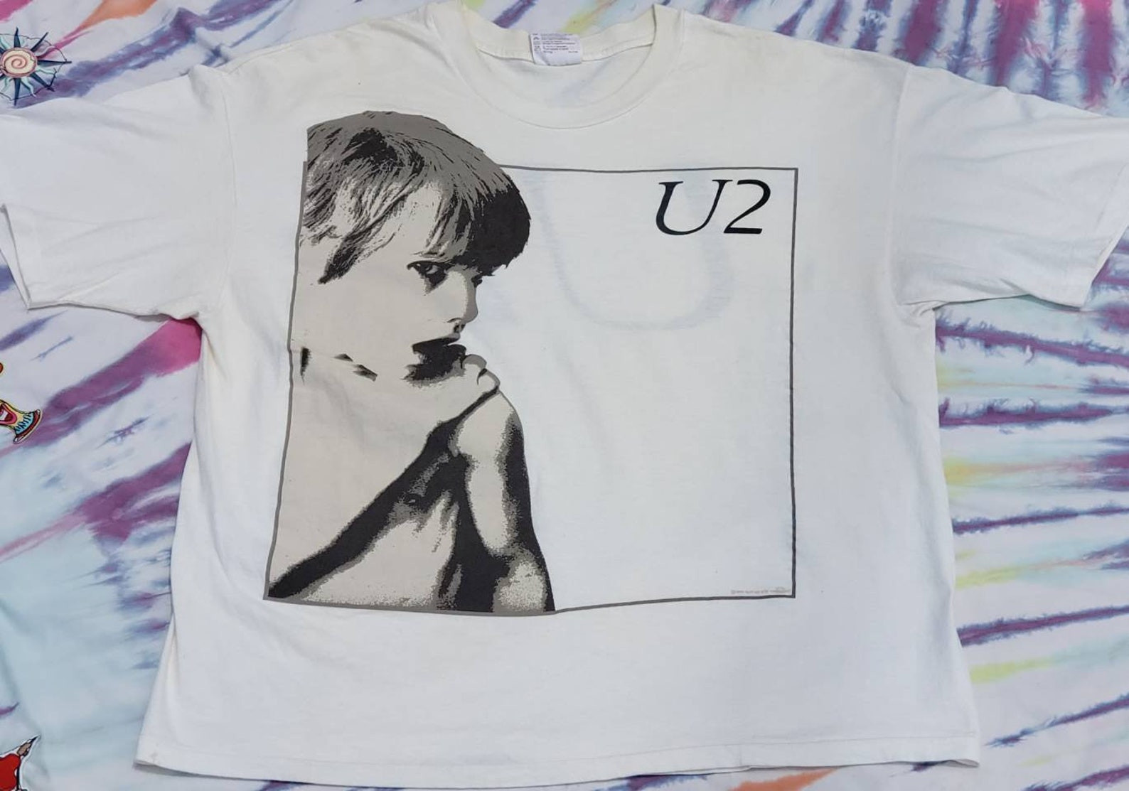 Vintage U2 War Boy Concert T Shirt 1983 Rare