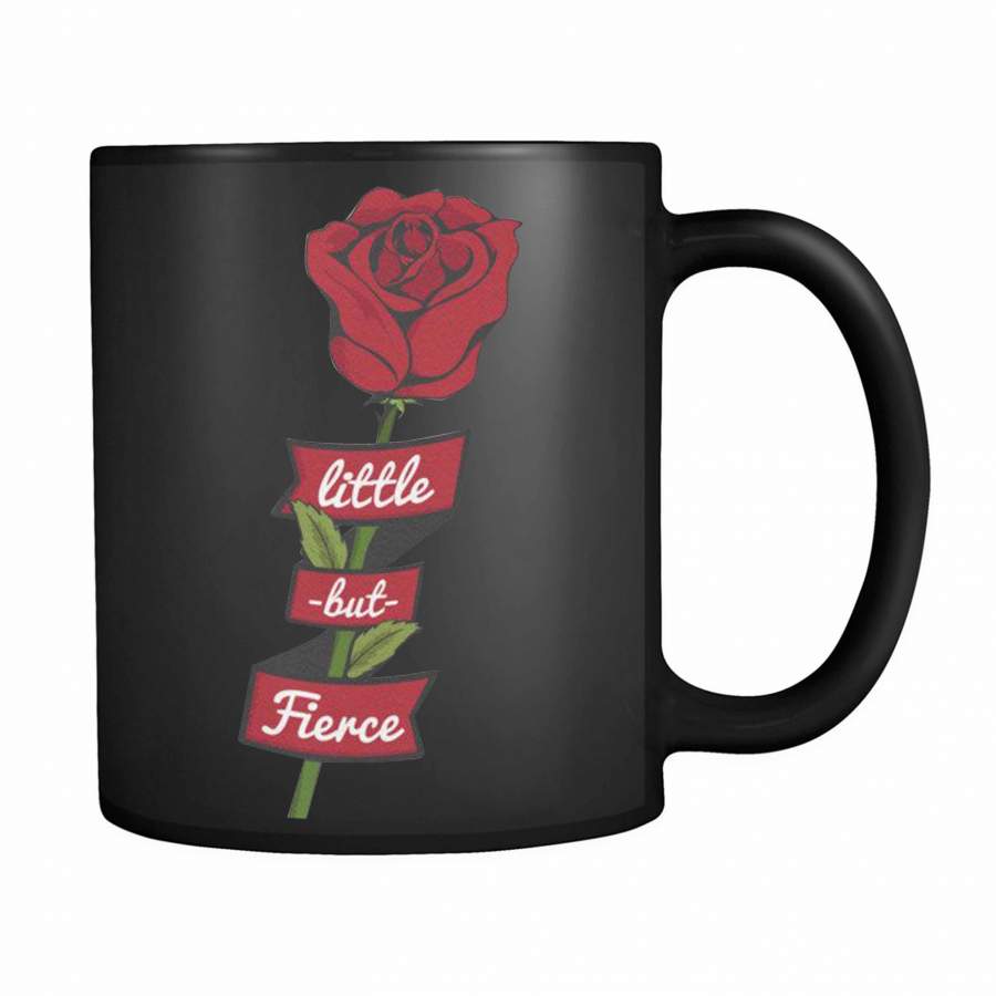 Little But Fierce Rose Vintage Feminist 11oz Mug