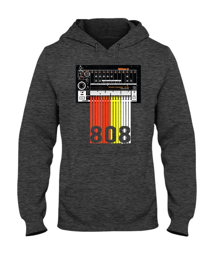 808 Drum Machine Pullover Hoodie Music Beats