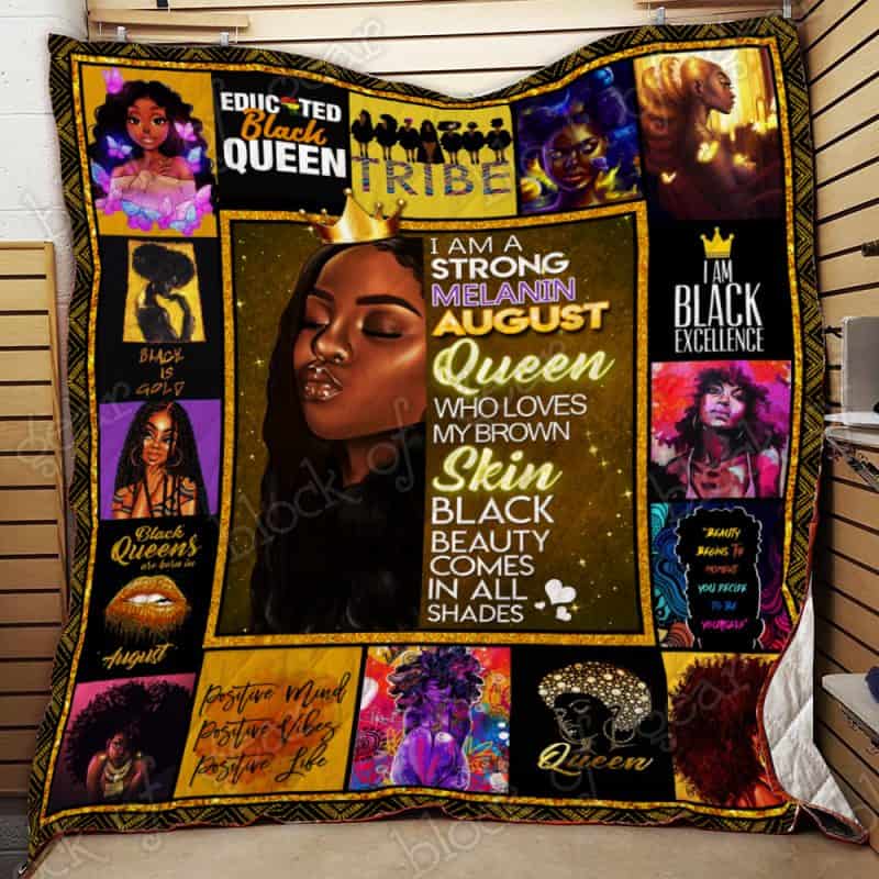 Mom To Daughter Whisper Back I Am The Storm Black Woman Melanin, African American Premium Quilt Blanket Size Throw, Twin, Queen, King, Super King