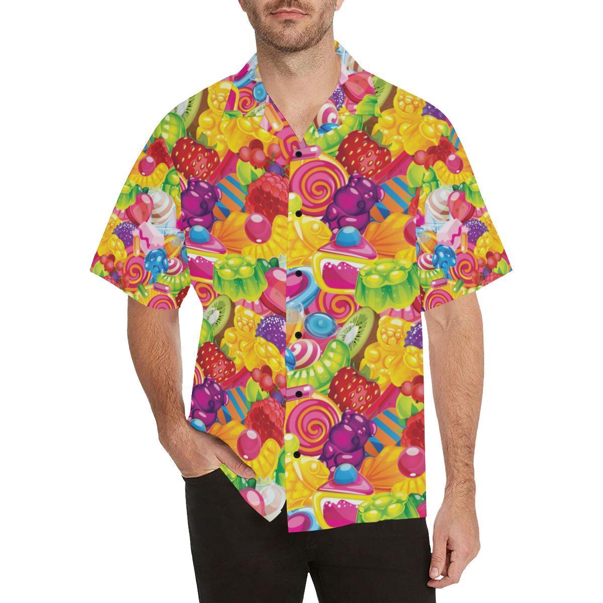 Candy Pattern Print Design Ca01 Hawaiian Shirt