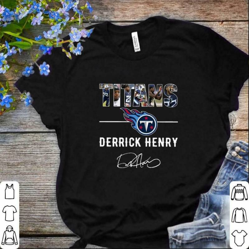 Tennessee Titans Derrick Henry Signature Men And Women T Shirt S-5Xl