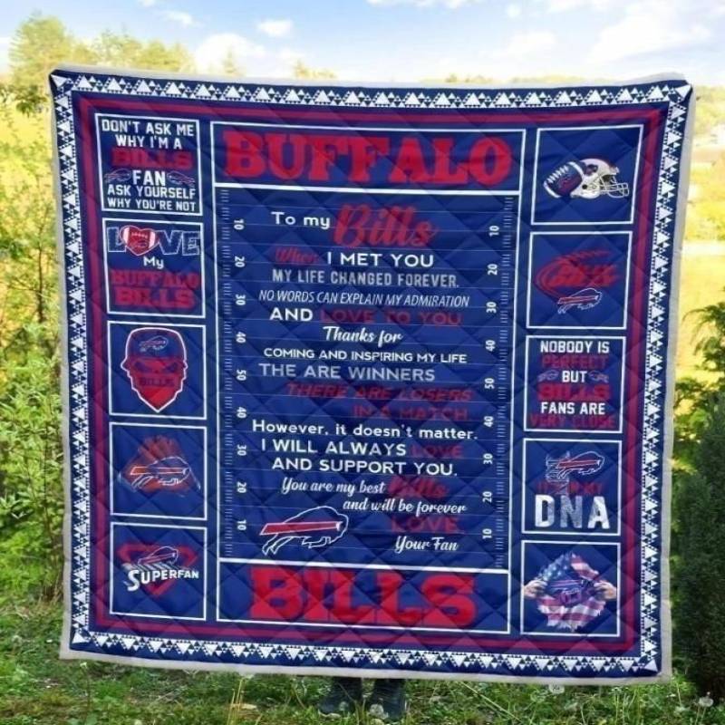 To My Buffalo Bills Quilt Blanket Football Fan Gift Idea MN09