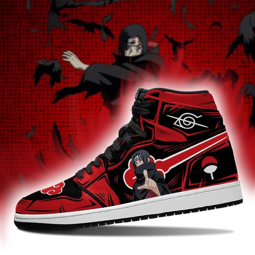 Akatsuki Itachi Sneakers Custom Anime Shoes Unisex Men Women