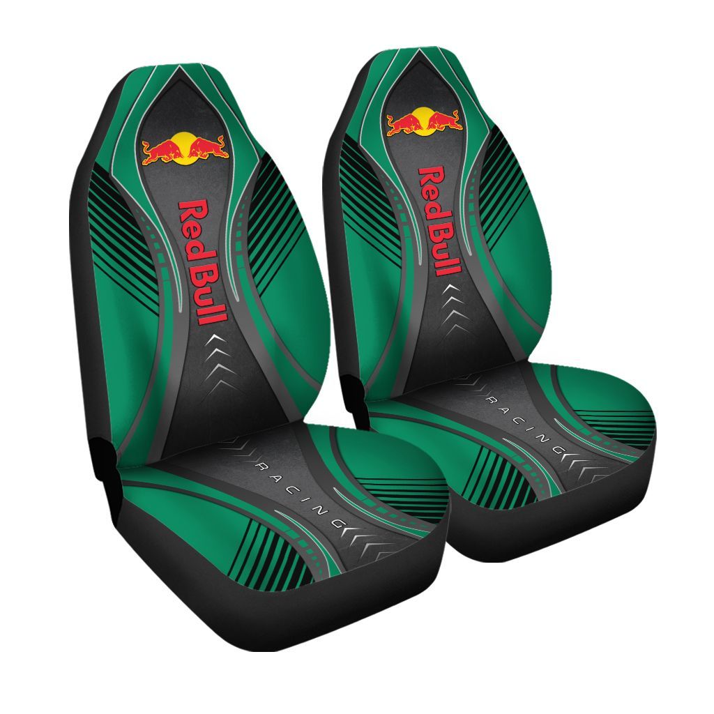 Red Bull Racing TncHt Car Seat Cover (Set Of 2) Ver 1 (Green