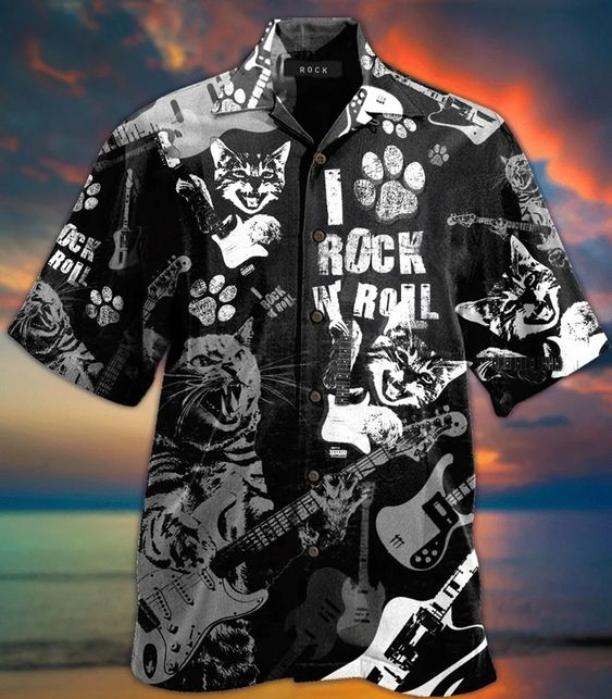 Cat I Rock N Roll Hawaii Shirt Ha57049