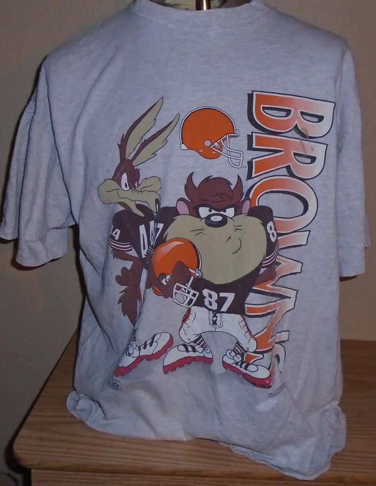 Vintage 1990S Cleveland Browns Looney Tunes X Shirt