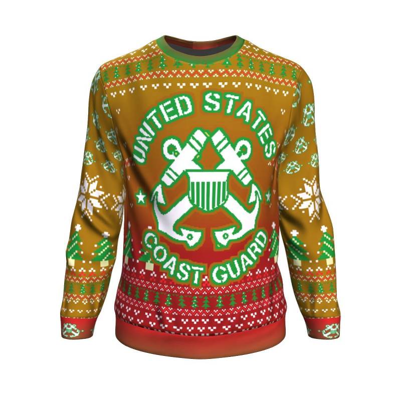 US Coast Guard Bright Ugly Christmas Sweater