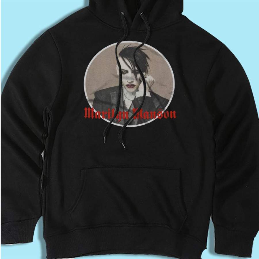 Vintage Marilyn Manson Official Licensed Men’S Hoodie