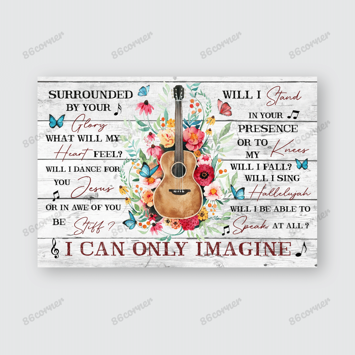 Guitar Flower Canvas & Poster