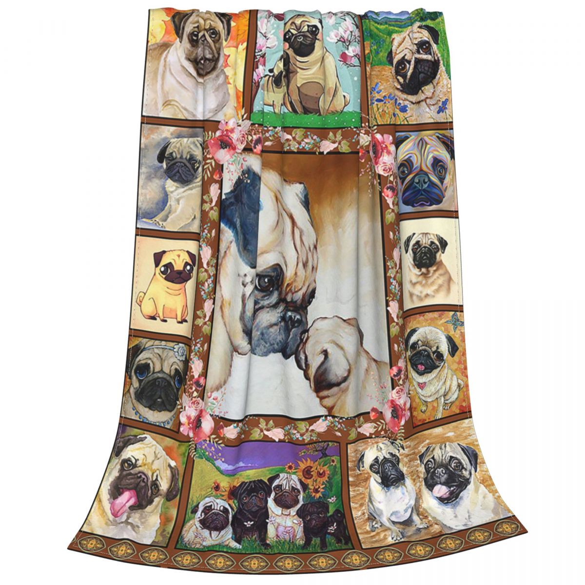 Christmas French Bulldog Dachshund 3d Fleece Blanket For Beds Hiking Picnic Thick Quilt Throw Blankets for Home Thin Bedspread alx