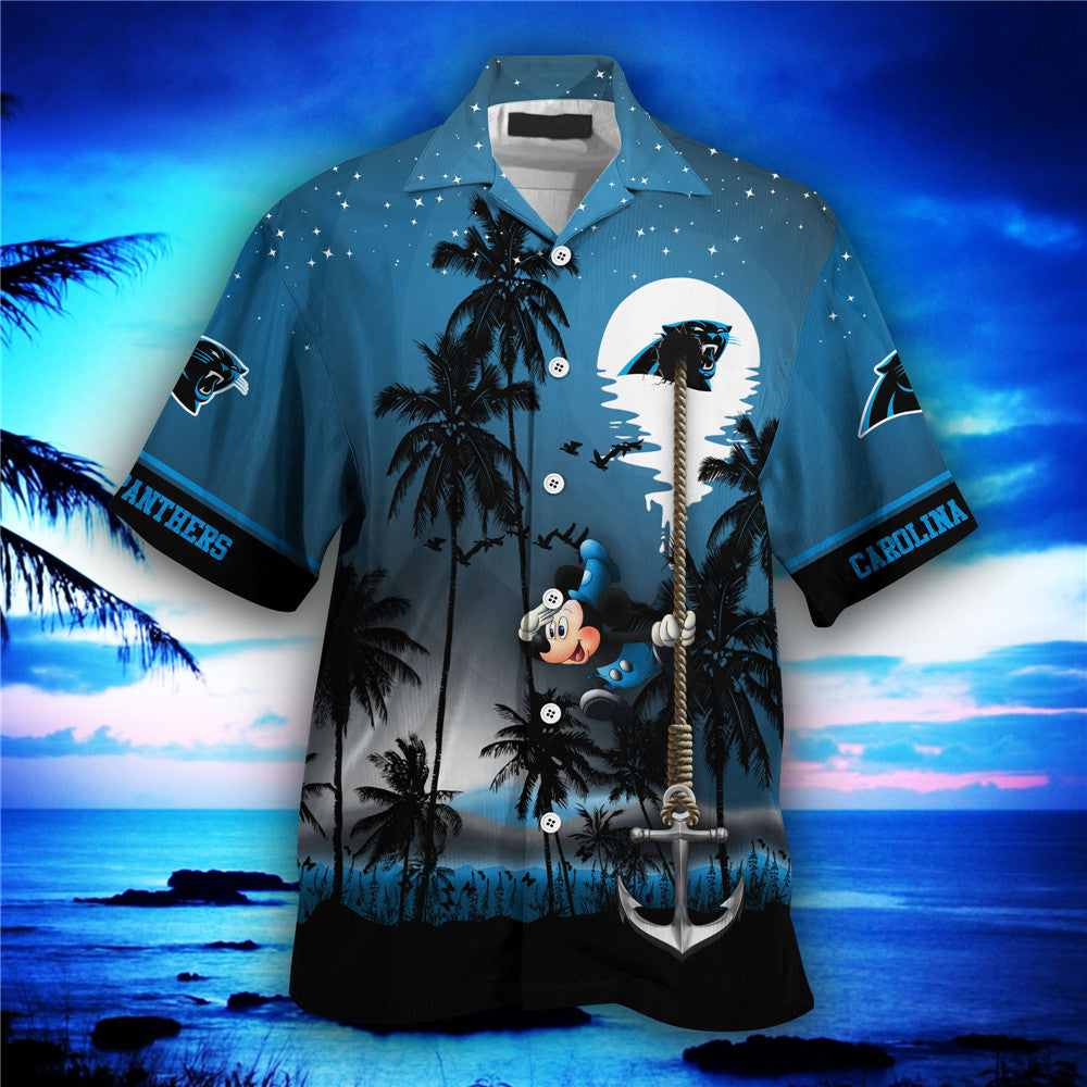 Carolina Panthers Hawaiian Shirt Hawaii Night Sky