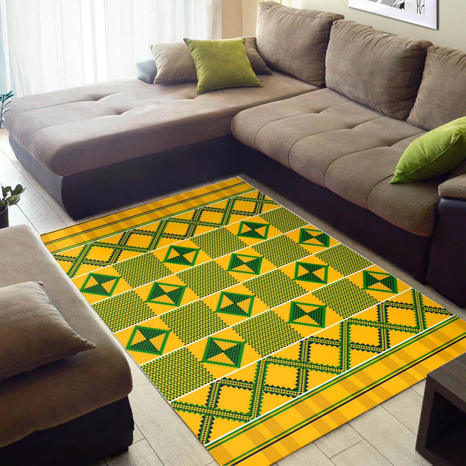 Trendy African Rug Attractive Black History Month Seamless Pattern African Style Area Rug African Themed Home Decor WBG3211