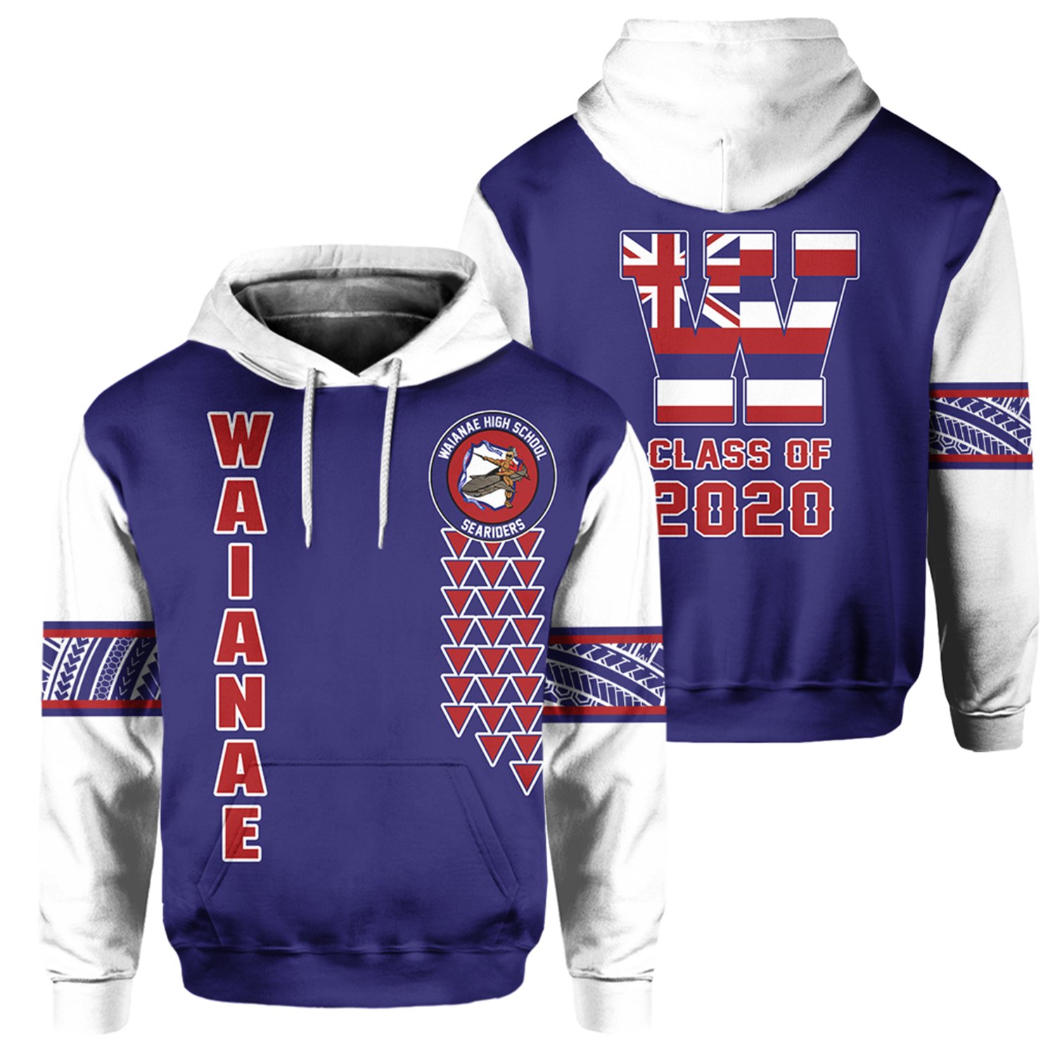 (Personalized) Alohawaii – Waianae High Custom Your Class Pullover Hoodie AH J0