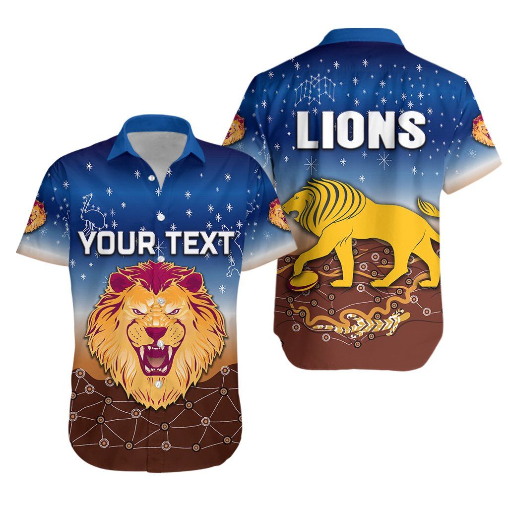 Brisbane Lions Hawaii Shirt Simple Indigenous Ha4093