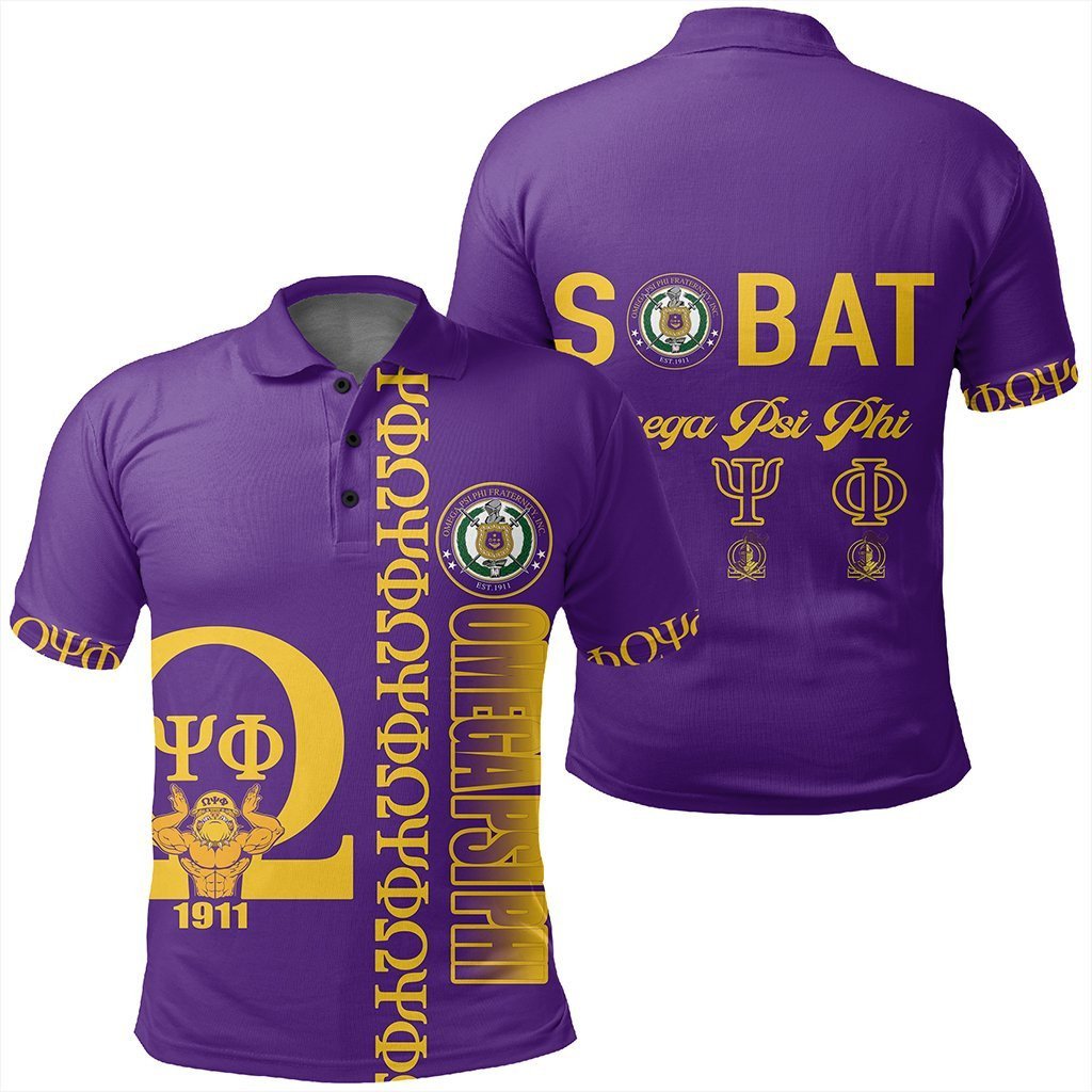 Fraternity Polo – Purple Omega Psi Phi Polo Shirt