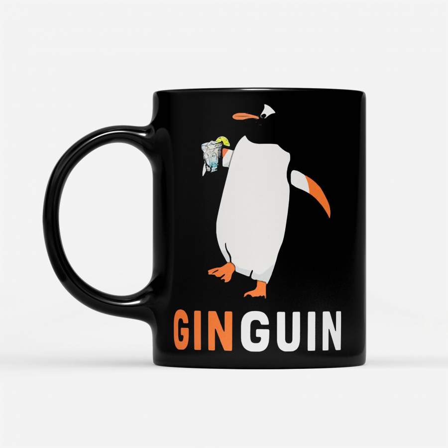 Ginguin Penguin Drink Soda – Black Mug