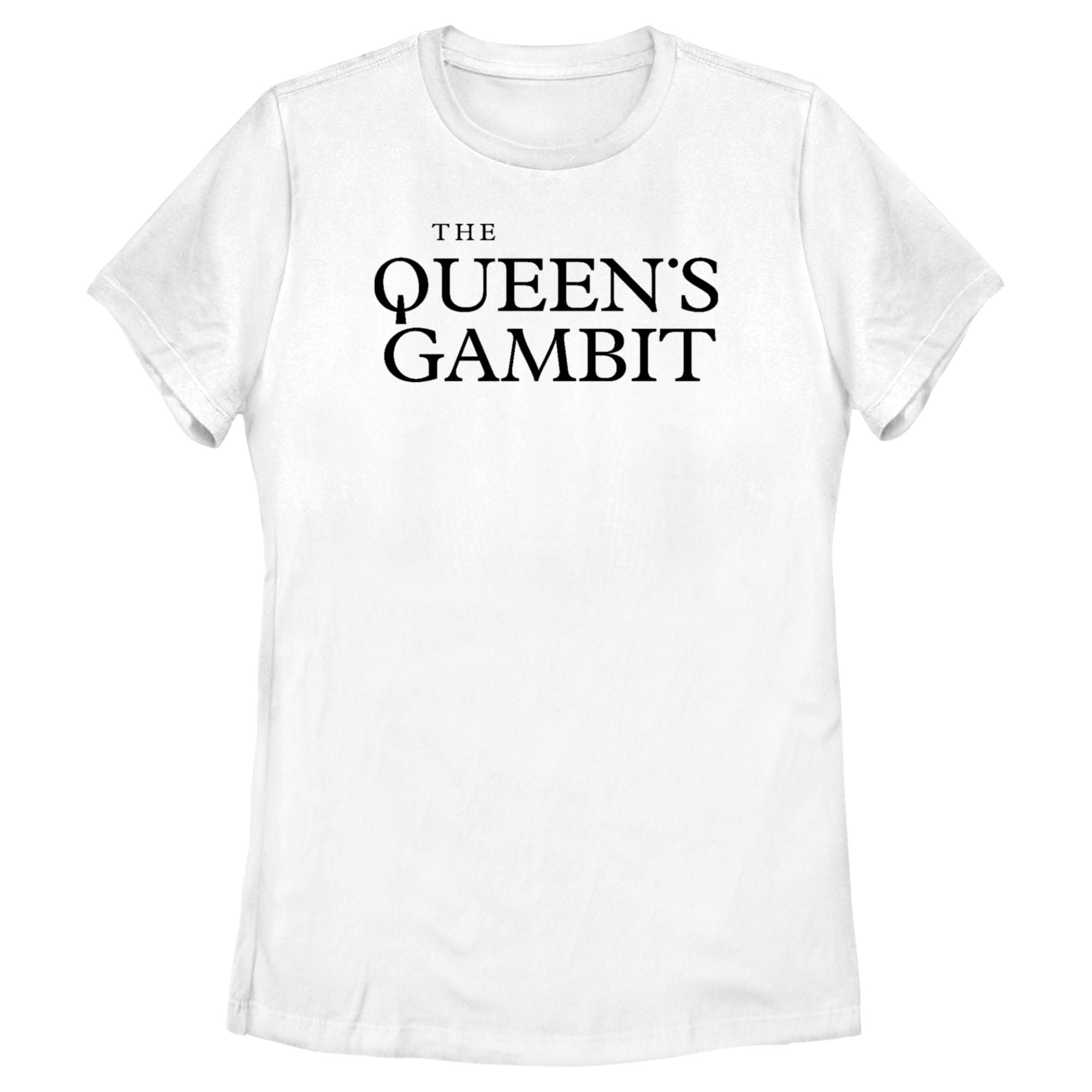 The Queen’S Gambit Women’S White Logo  T-Shirt