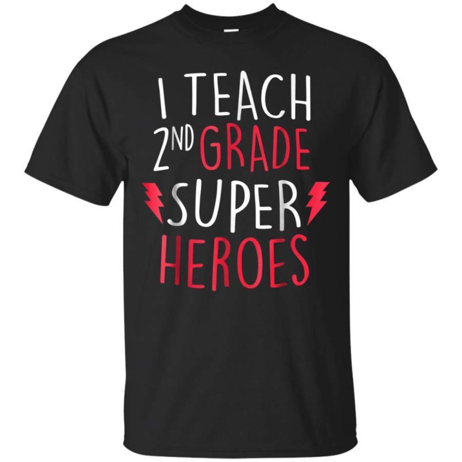 AGR I Teach Super Heroes Tshirt Cute 2nd Grade Teacher Shirt Jaq T-shirt