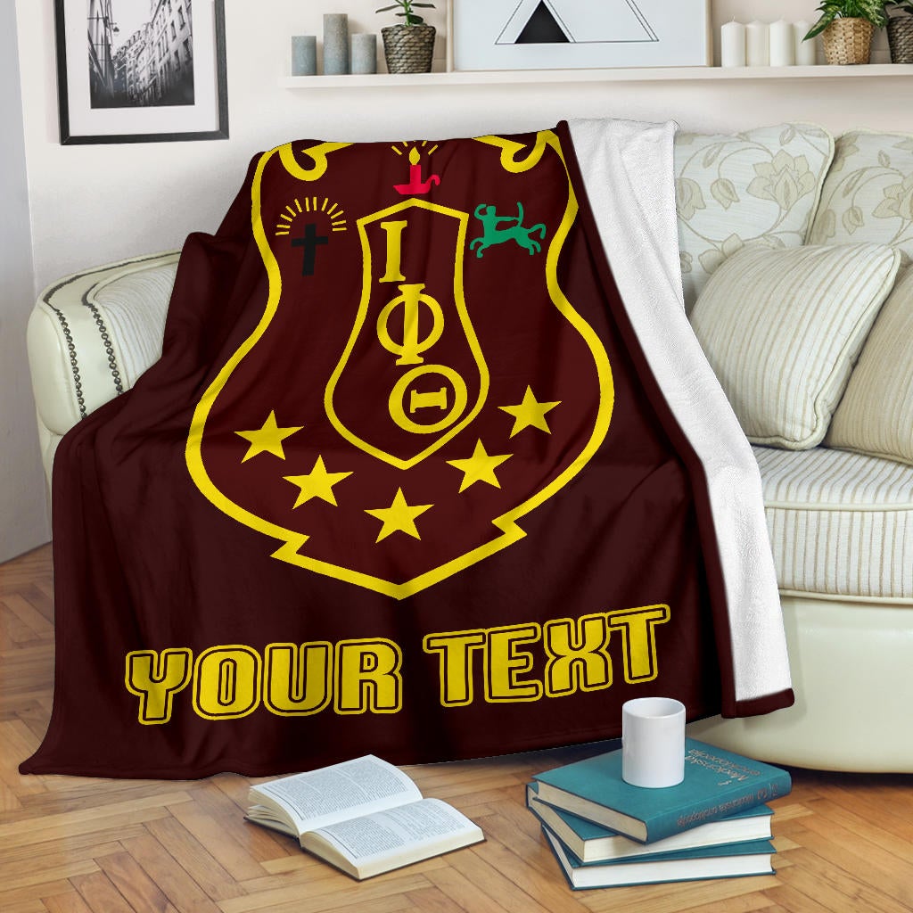 Wonderprint Premium Blanket Personalized Iota Phi Theta Premium Blanket Classic Lt10