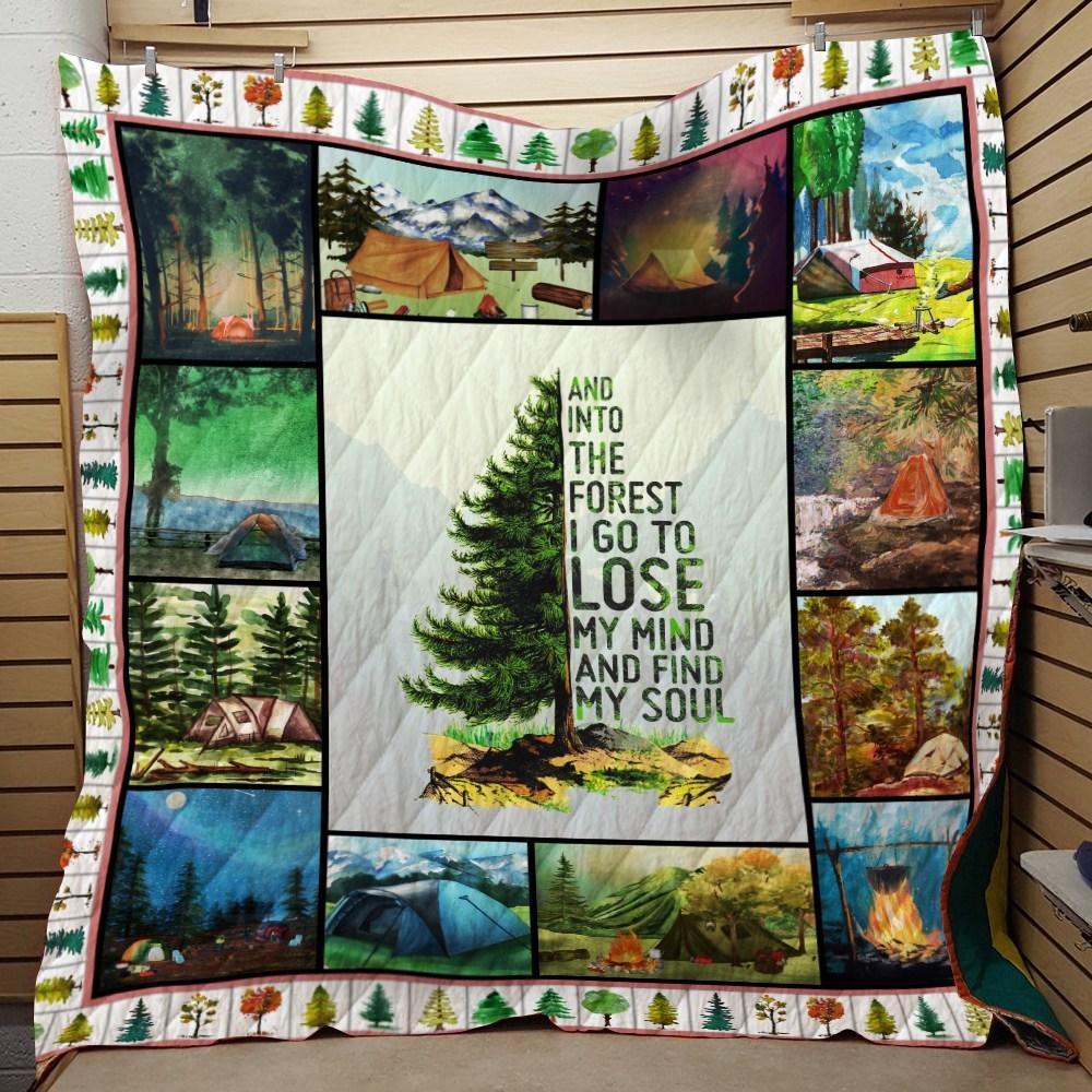 And Into The Forest I Go Camping Fleece Blanket – Quilt Blanket Fleece Blanket, Blanket Sofa Bed, 3D Blanket