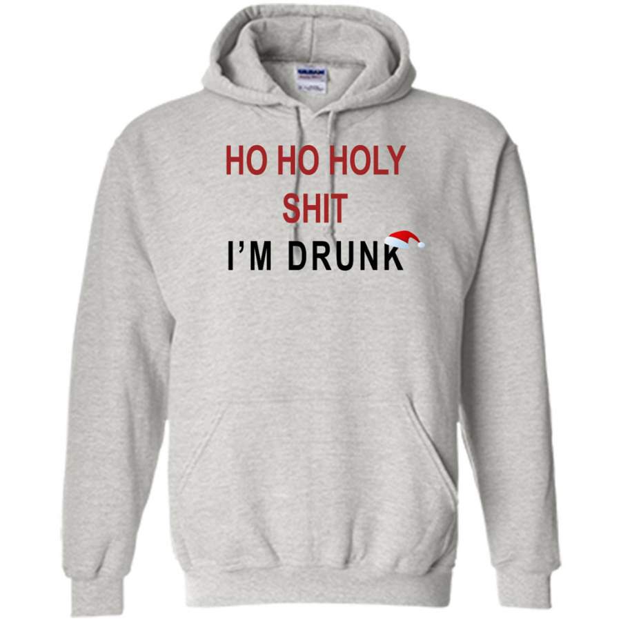 Ho Ho Holy Shit I’m Drunk, Snow Hat, Christmas Gift – Gildan Heavy Blend Hoodie