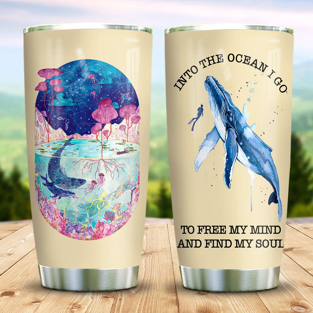 Ocean Whale Lover Stainless Steel Tumbler