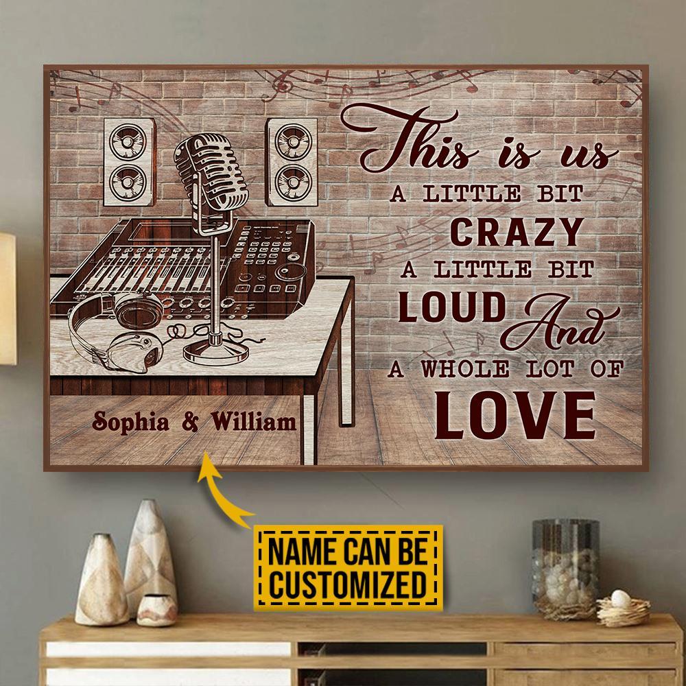 ShirtHome x Quattro Personalized Canvas, Custom Canvas Prints Audio Mixing This Is Us Customized Poster And Canvas, Wall Decor, Wall Art, Canvas Instructure, Wall Art