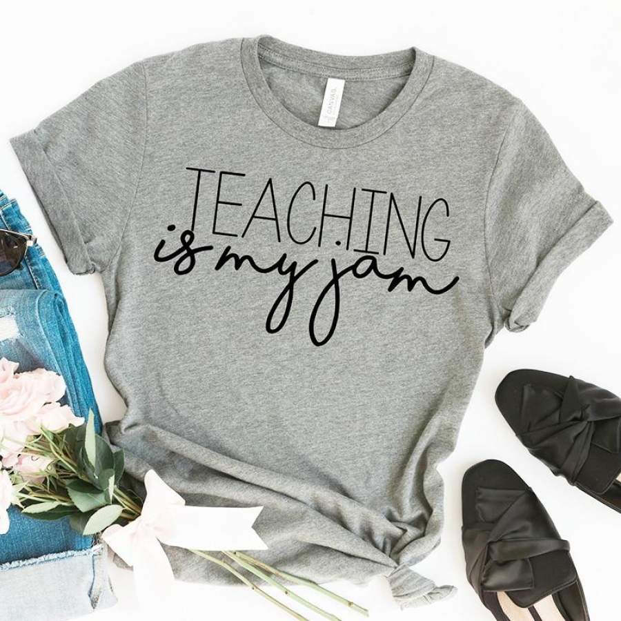 Teaching Is My Jam T Shirt Women Teacher Shirt Back To School