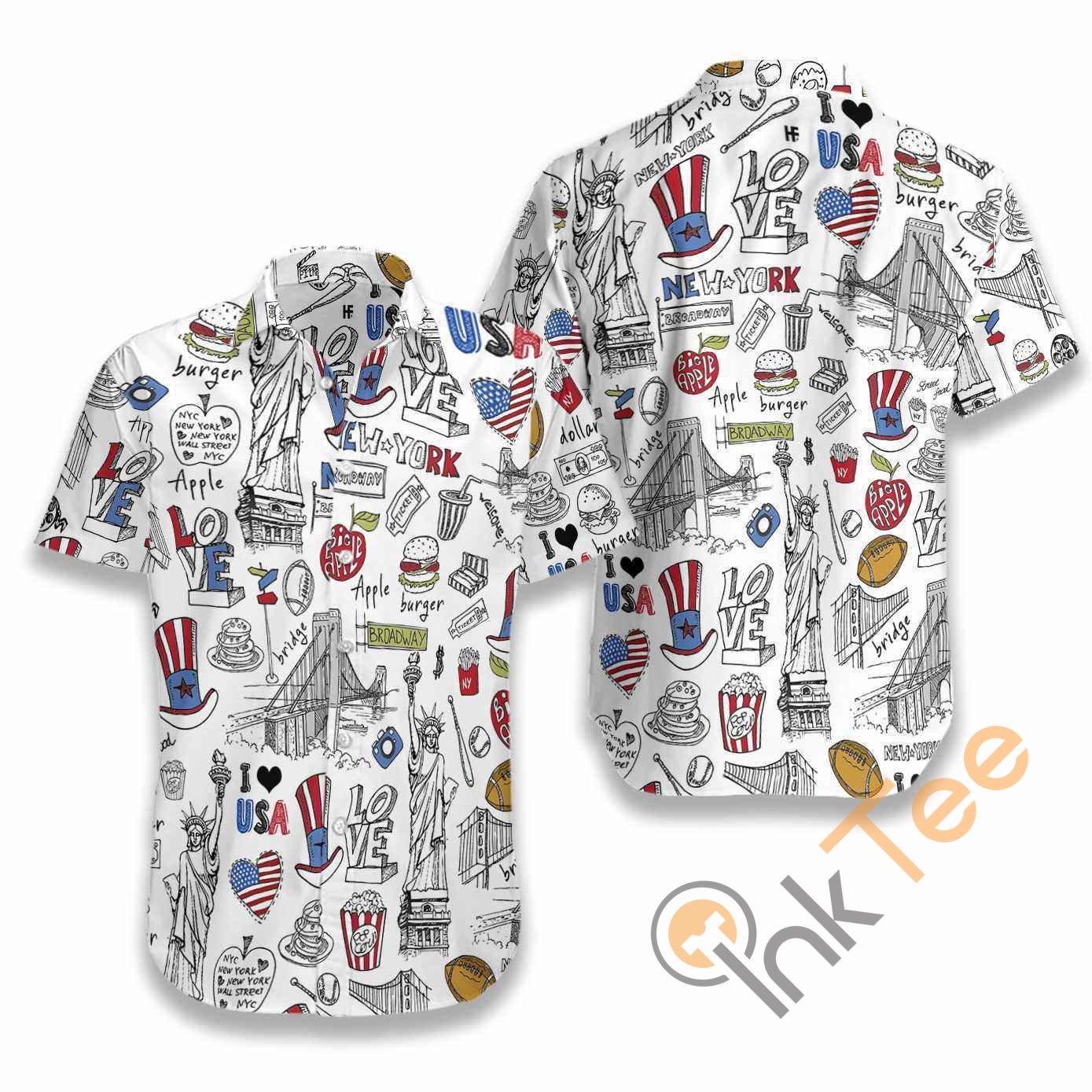 I Love Usa Doodle Hawaii Shirts Ha29394