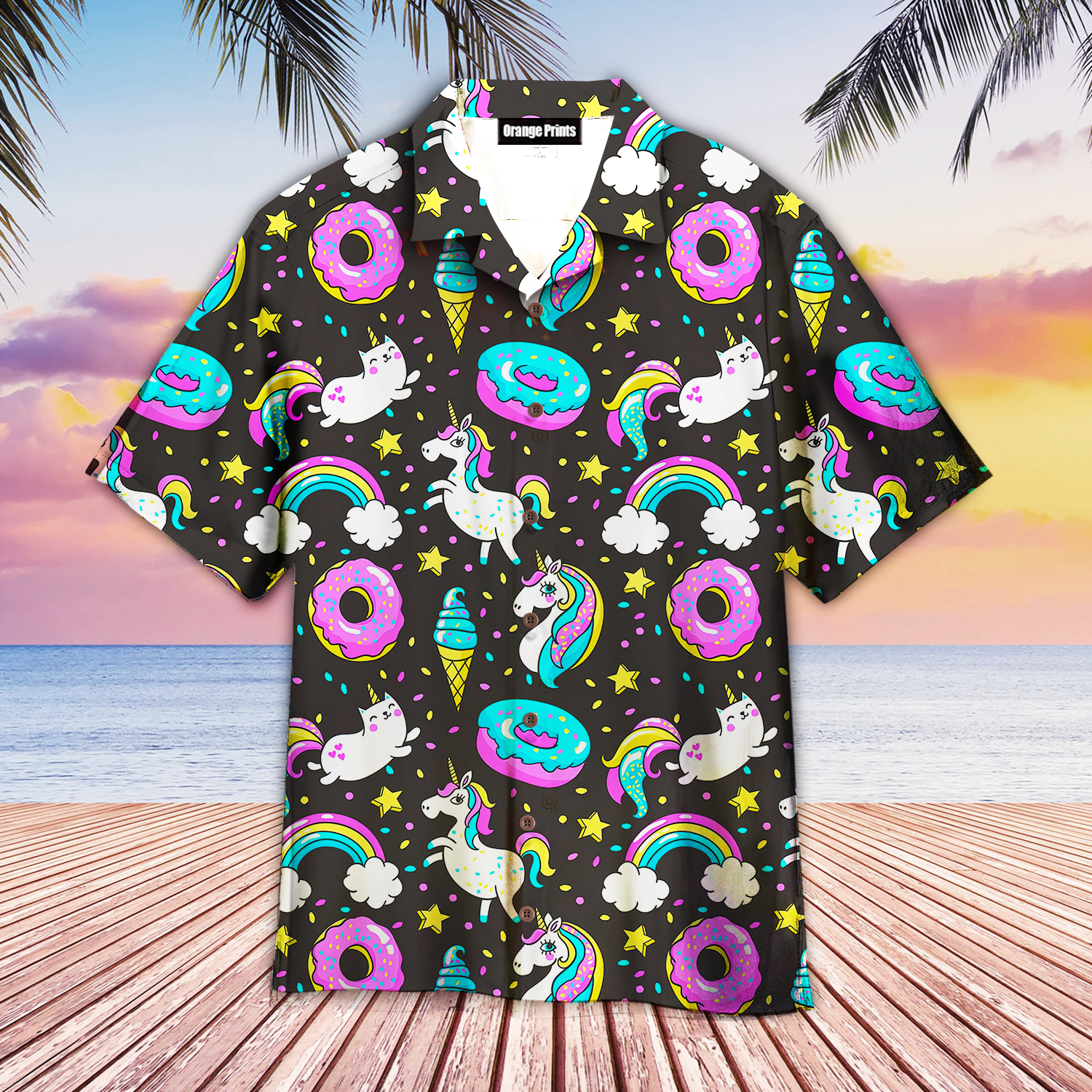 Life Is Better With Unicorn And Donuts Aloha Hawaii Shirts For Men Women Ha64894