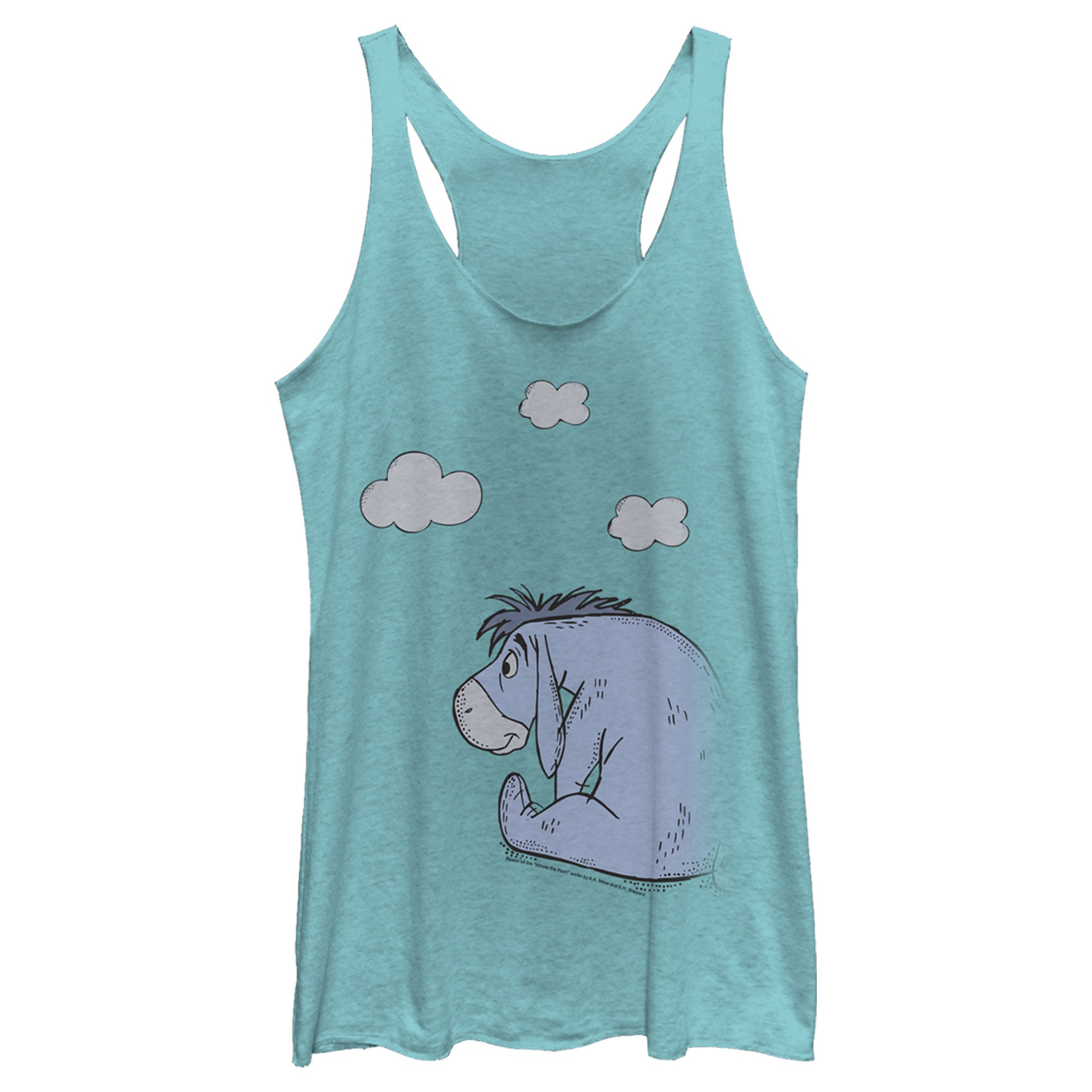 Women’S Winnie The Pooh Cloudy Eeyore Racerback Tank Top