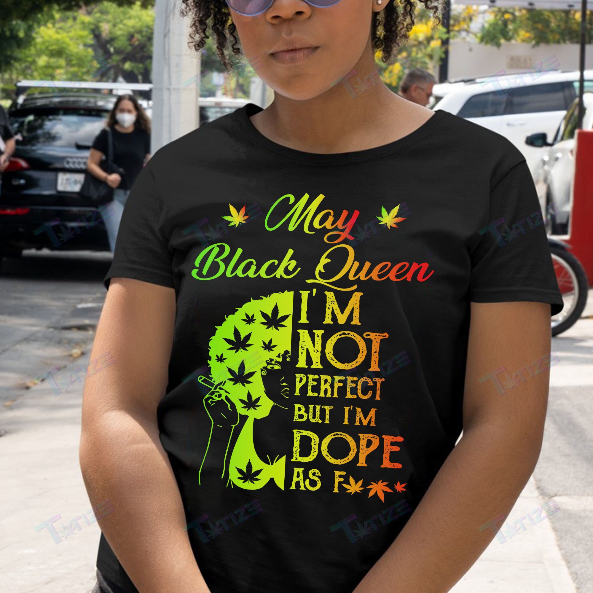 Weed Black Queen Dope May Graphic Unisex T Shirt, Sweatshirt, Hoodie Size S – 5Xl