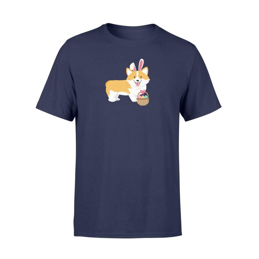 Easter Corgi With Bunny Ears T Shirt