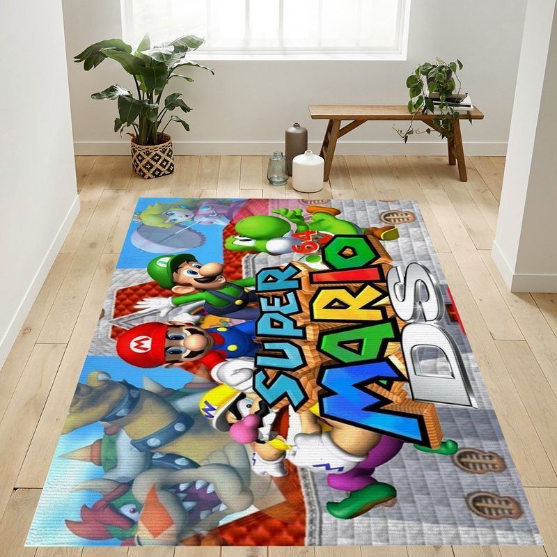 Super Mario 89 Area Rug Living Room And Bed Room Rug Gift Us Decor